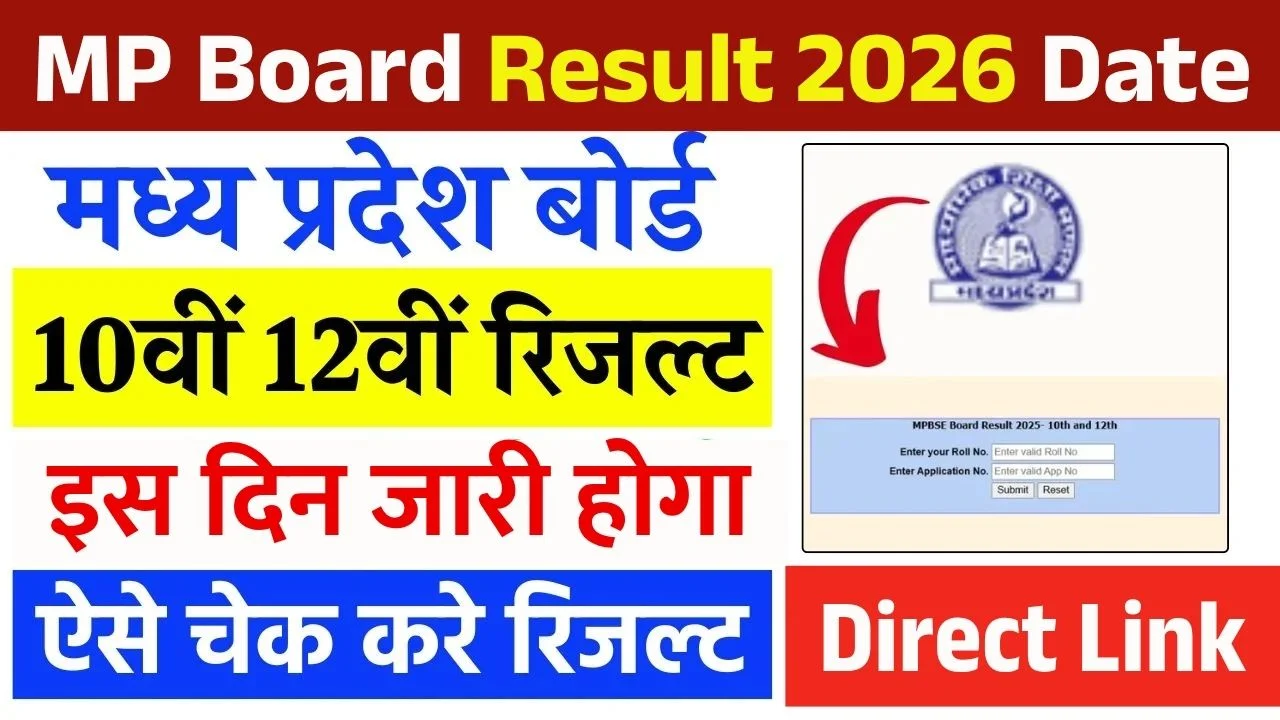 MPBSE MP Board 10th 12th Result 2026