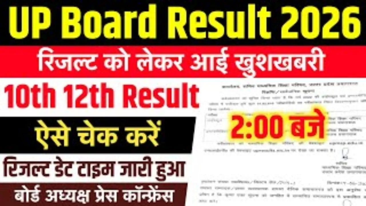 UP Board 10th 12th Exam Result 2026