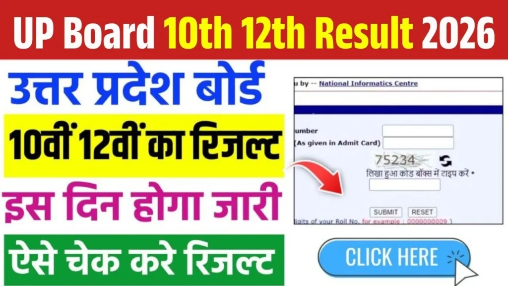 UPMSP UP Board 10th 12th Result 2026